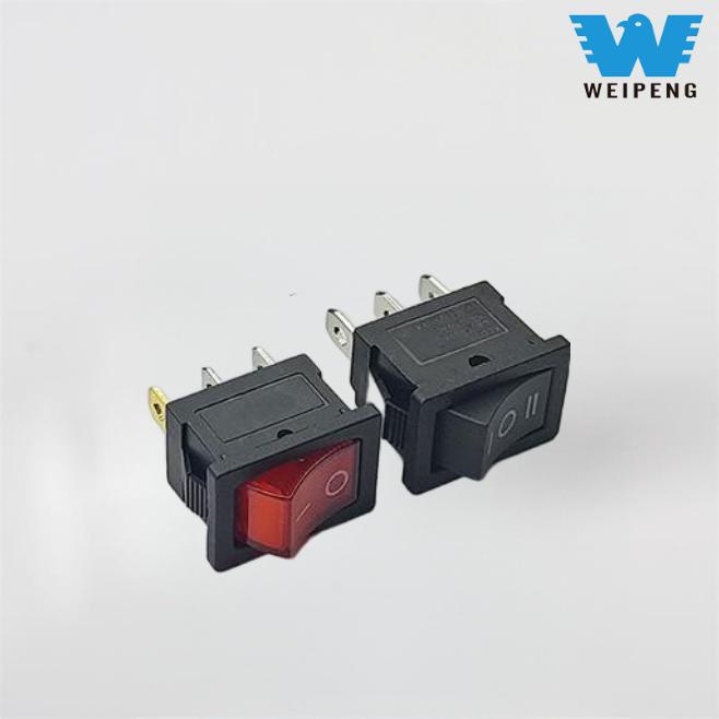 15*21mm 3-Pin 3-स्थिति रकर डुङ्गा पावर स्विच