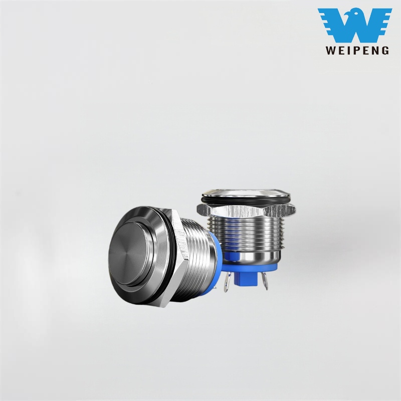 16/19mm मेसिन स्टार्ट मेटल पुश बटन स्विच