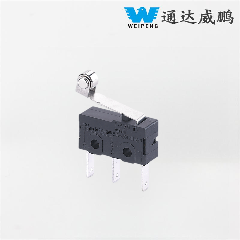 5A 125V/250V उच्च-तापमान प्रतिरोधी 3-पिन माइक्रो स्विच औद्योगिक उपकरणहरूको लागि रोलरको साथ