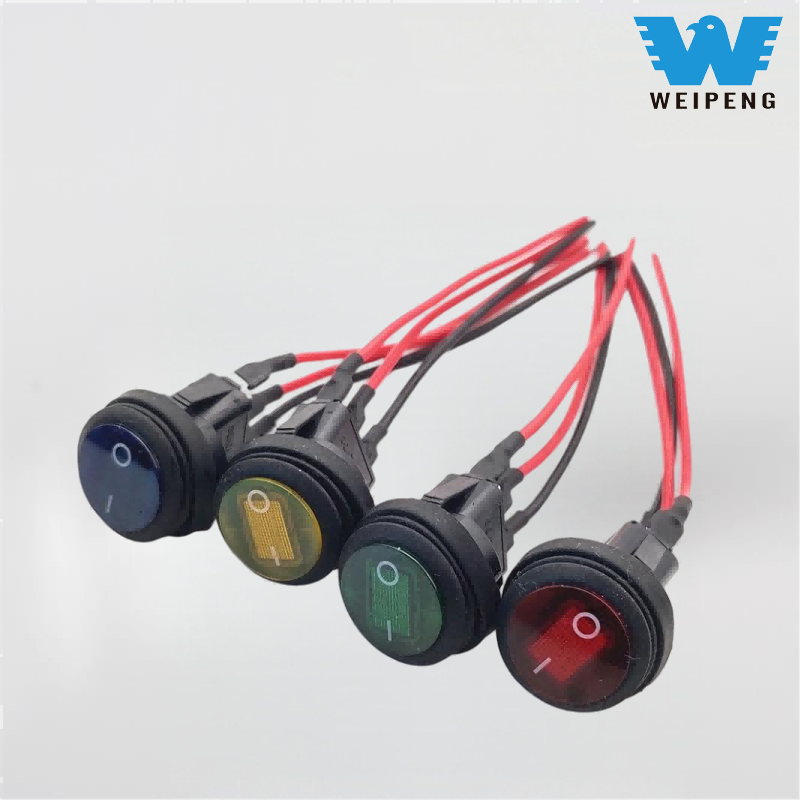 Weipeng राउन्ड वाटरप्रूफ डुङ्गा तार संग स्विच